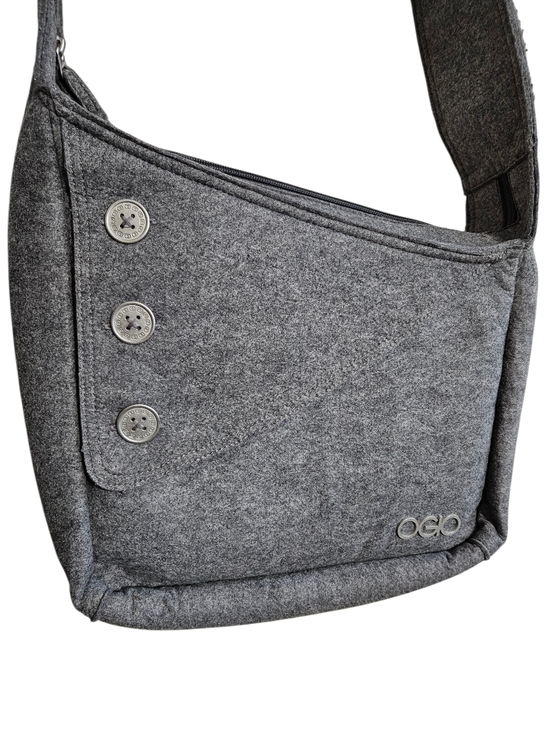 OGIO Handbags - Ogio Brooklyn Gray Felt Crossbody Tablet Bag